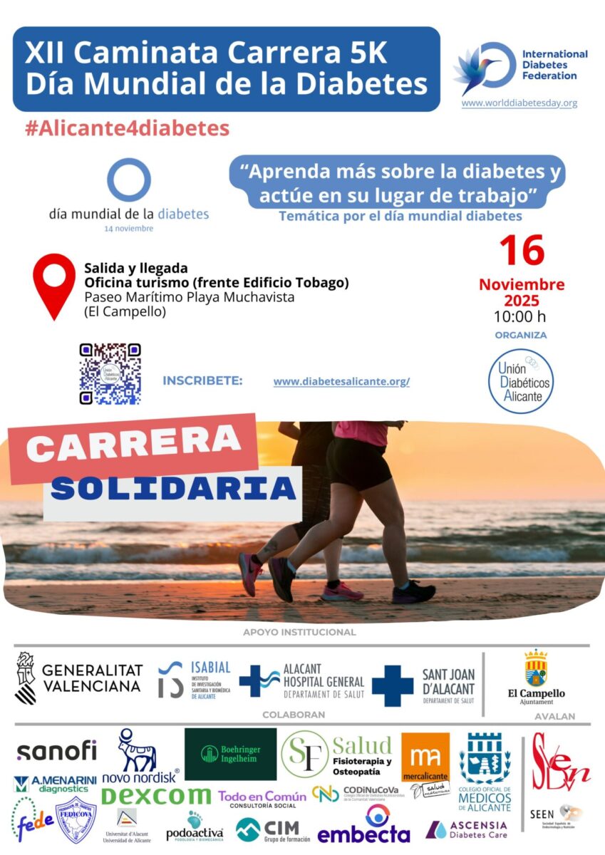 XII CAMINATA-CARRERA 5 K.   DÍA MUNDIAL  DE LA DIABETES ALICANTE